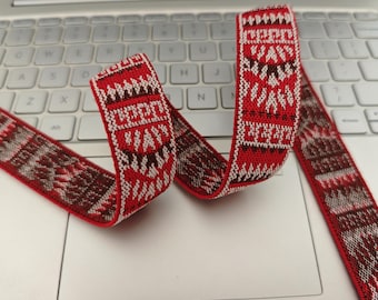 Jacquard Elastic Band: 1 inch (25MM) Clothing Accessories - 1 Yard