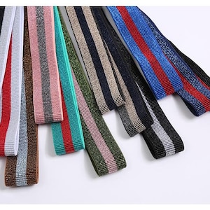 40MM  Multicolor Stripe Elastic band，Clothing accessories -1 Yard