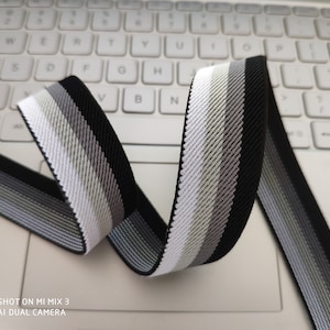1 Inch Stripe Elastic Band: Clothing Accessories - 1 Yard