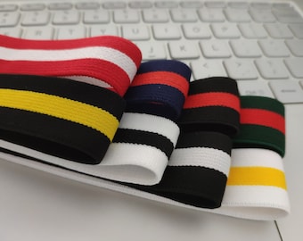 Stripe Elastic Band: 1 inch (25 MM), Clothing Accessories - 1 Yard