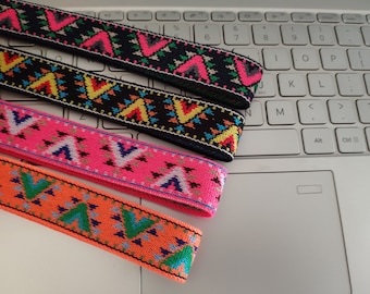 Jacquard Elastic Band: 1 inch Colorful Trim - 1 Yard
