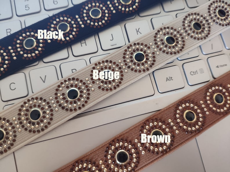 1 Inch Elastic 25MM Diamond Rhinestone Elastic Bandclothing Etsy