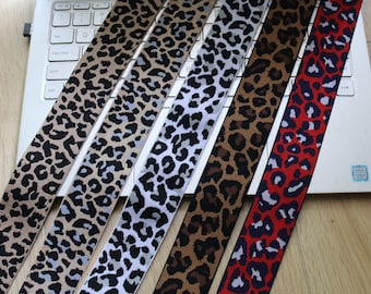 1.5 inch Elastic 40MM Leopard print Elastic band，Clothing accessories -1 Yard