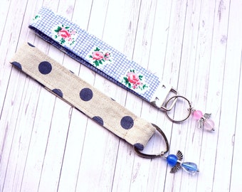 Lanyard Handmade Keyring, Sewn, 32 cm x 3 cm, Keychain,