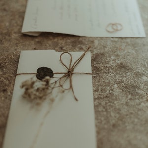 Handwritten invitations in Amalfi paper