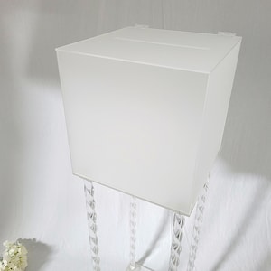 Gefrosteter Acryl Wunschbrunnen - Acryl Wunschbrunnen - Kartenbox - Hochzeitsdekor - Wunschbrunnenbox