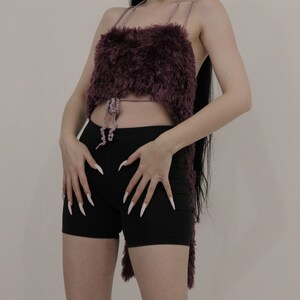Purple up cycled top image 4