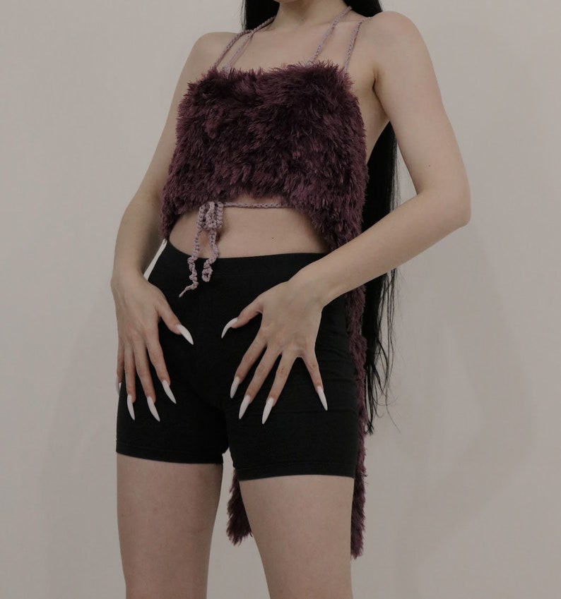 Purple up cycled top image 4