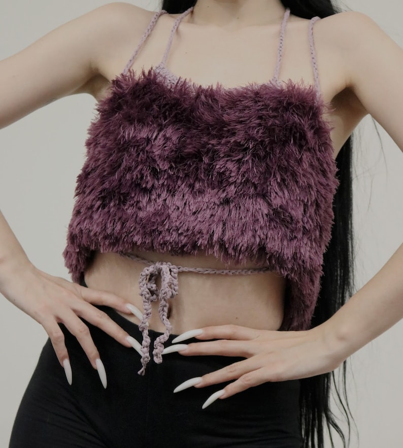 Purple up cycled top image 5