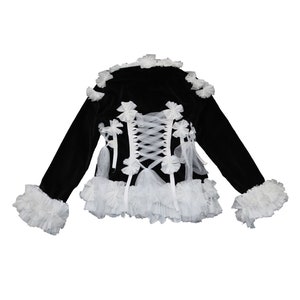 Black velvet Upcycled jacket