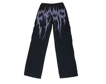 Fear Hand painted jeans