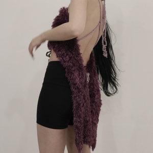 Purple up cycled top image 3