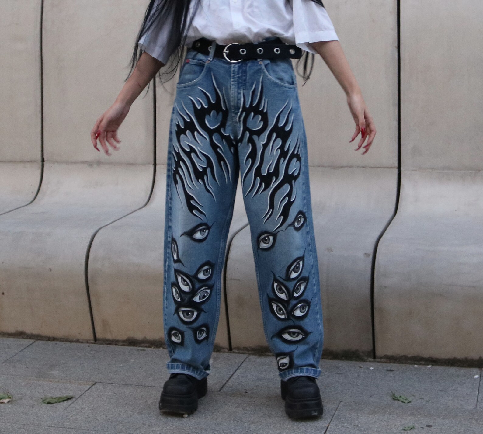custom painted dickies
