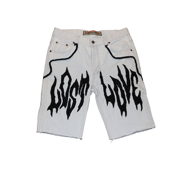 Embroidered Lace Hem Shorts