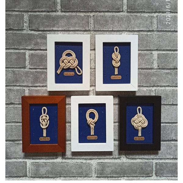 Nautical Knot Shadow Box Etsy