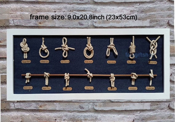 Buy Big Size Nautical Knot Shadow Frame, Sailor Knot,coastal Decor,frame  Size 7.8x20.8inch Online in India 