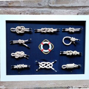Big Nautical Wall Decor Nautical Knot,framed Nautical Knots,coastal
