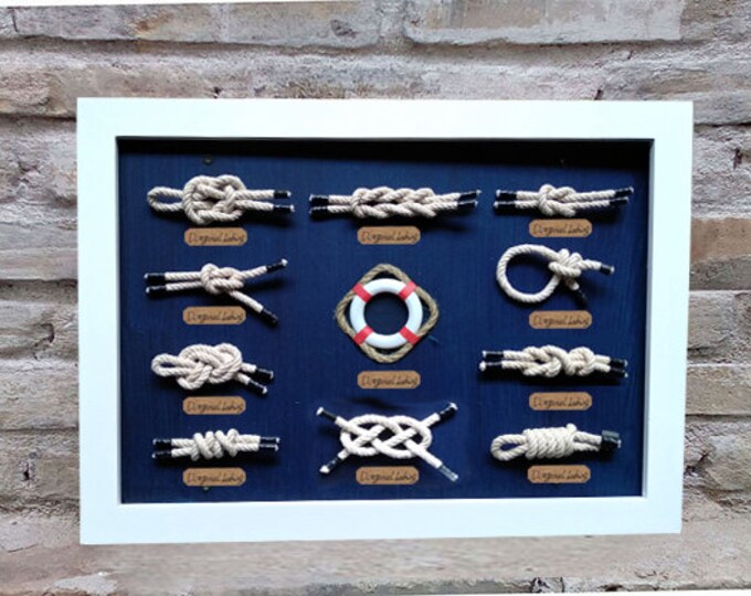 Big Nautical Wall Decor Nautical Knotframed Nautical - Etsy