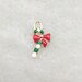 10PCS Christmas Stick Charm Enamel Charm Jewelry Pendant Bracelet Charm Craft Supplies Gold Tone 11x22mm