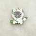 10PCS Cat Charm Animal Pendant Enamel Charm Bracelet Charm Craft Supplies Gold Tone 25x26MM
