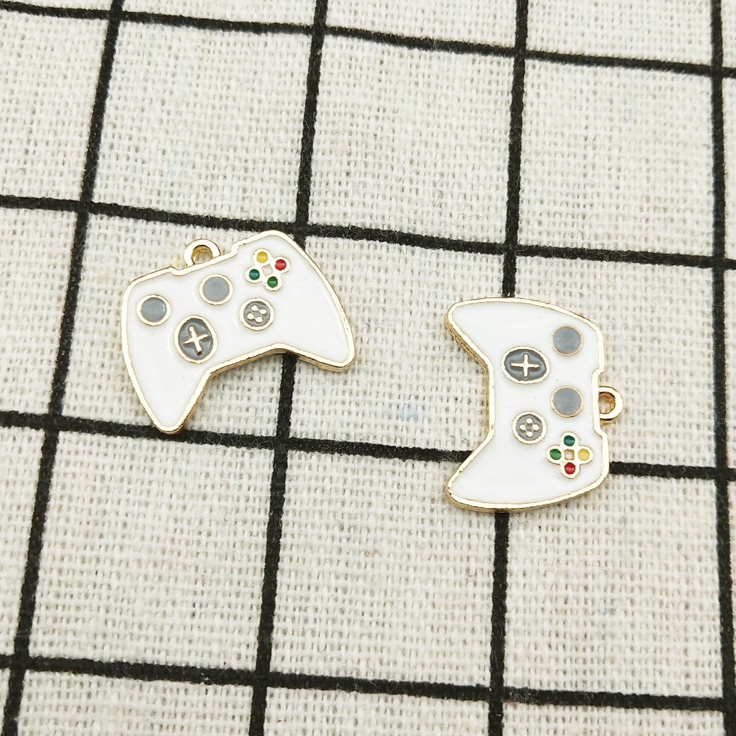 10PCS Enamel Pendant Playing Game Machine Charm Jewelry Charm Etsy