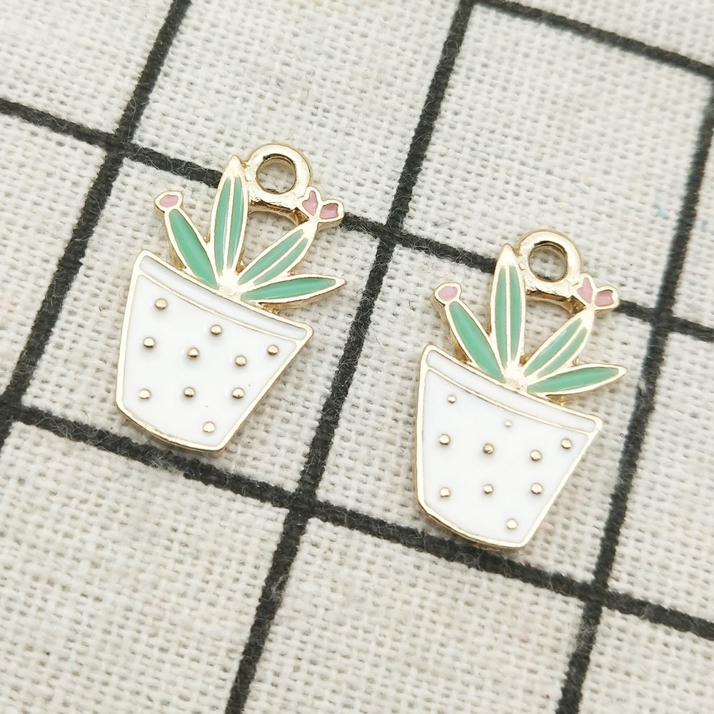 10PCS Potting Charm Pot Culture Charm Pot Plant Pendant Etsy