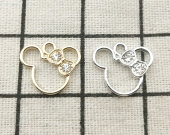 10PCS Cartoon Charm Necklace Charm Bracelet Charm Earring Pendant Jewelry Supplies Craft Supplies DIY Findings 17x20MM