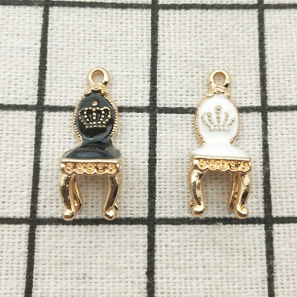 Enamel Chair Charm Etsy