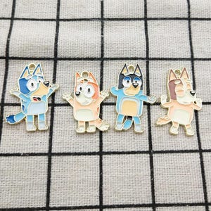 10/16pcs, Cartoon Anime Dog Charm Enamel Charm Bracelet Charm Necklace Charm Earring Pendant Craft Supplies Gold Plated