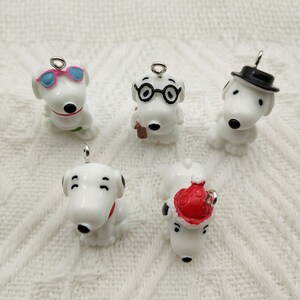 10 pezzi in resina con ciondolo a forma di cane dei cartoni animati, ciondolo per collana, braccialetto, orecchino, ciondolo portachiavi, fai da te, accessori per gioielli