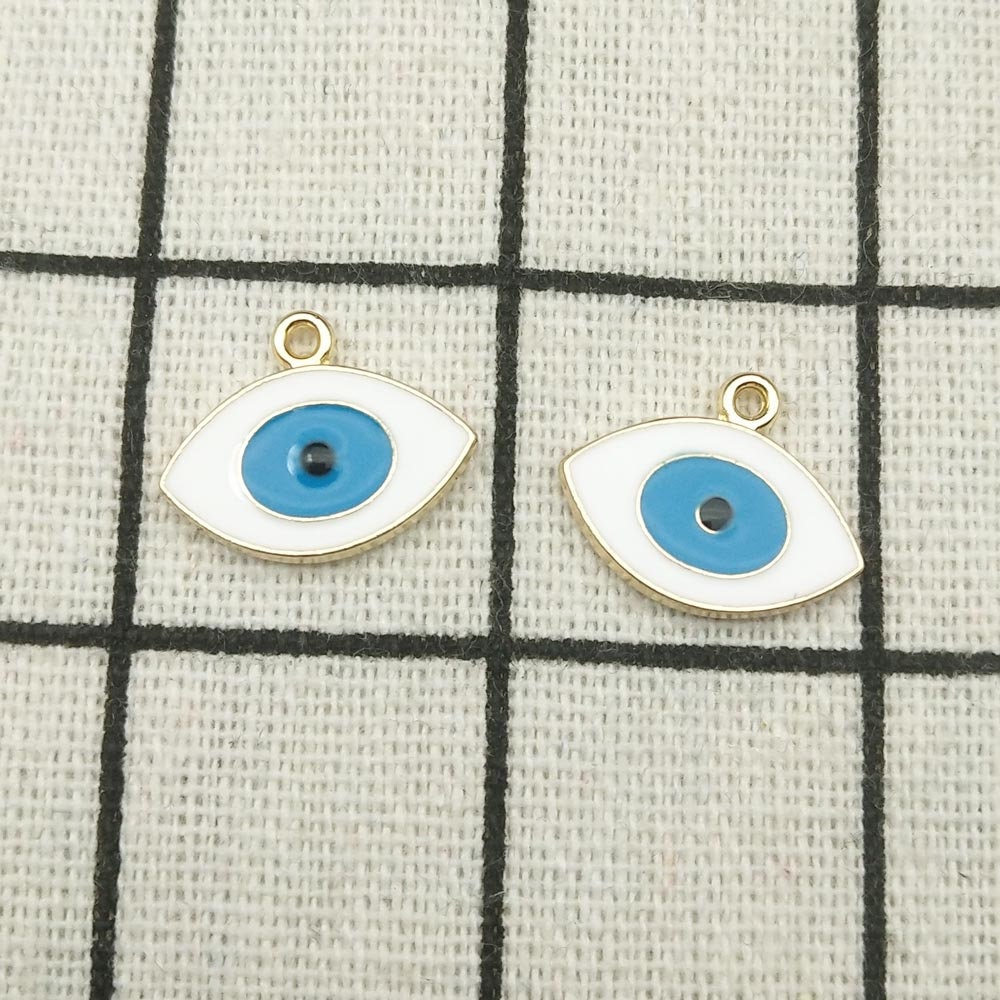 10PCS Enamel Charm Eyes Charm Eyes Pendant Jewelry Charm Etsy