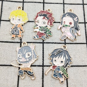 10PCS, Cartoon Charm Enamel Bracelet Charm Necklace Pendant Earring Charm Diy Craft Supplies Jewelry Accessories Alloy Metal Gold Plated