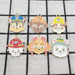 10/12pcs, Cartoon Charm Enamel Bracelet Charm Necklace Pendant Earring Pendant Diy Supplies Jewelry Accessories Alloy Metal Gold Plated