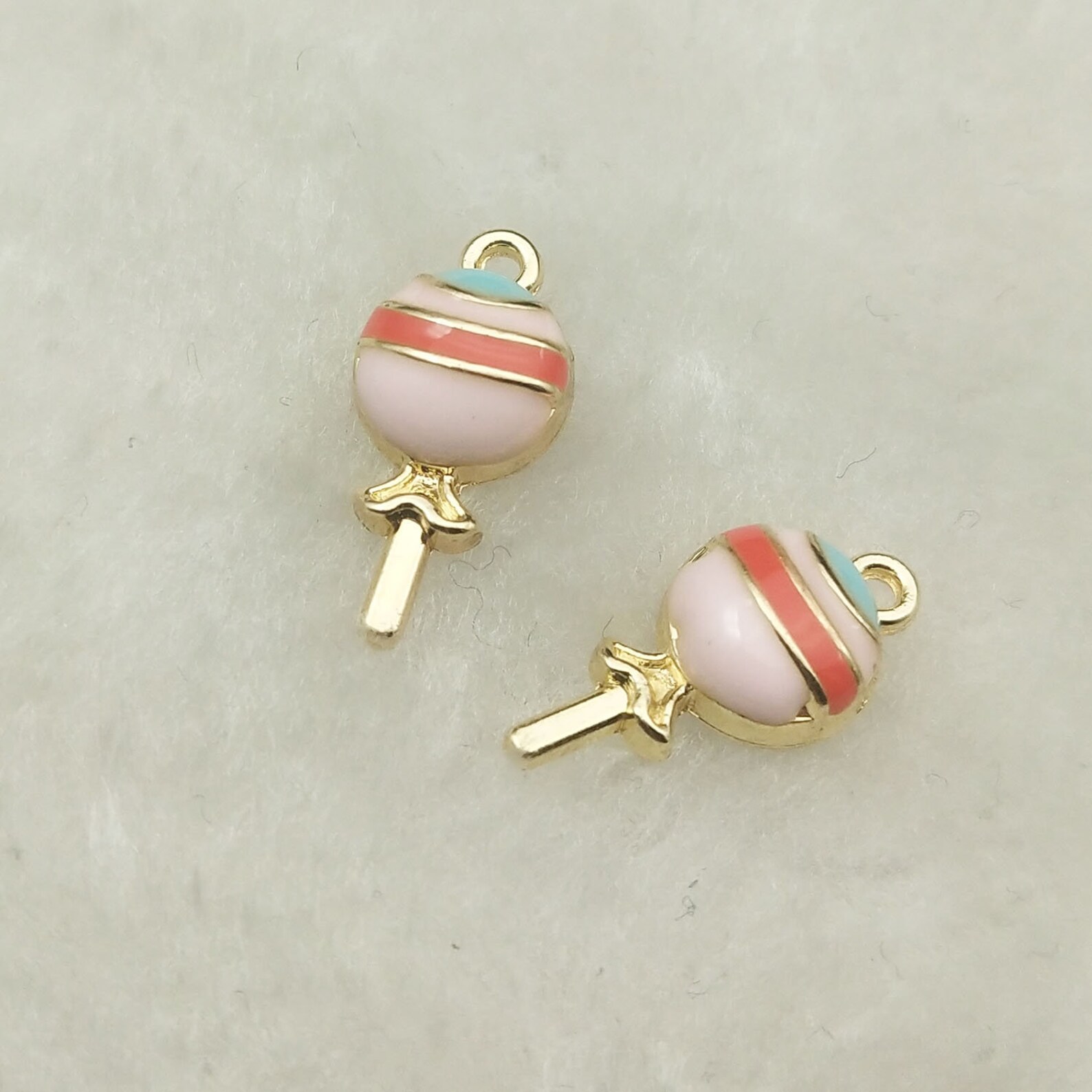 10PCS Enamel Charm Lollipop Charms Sweet Charms Jewelry Etsy