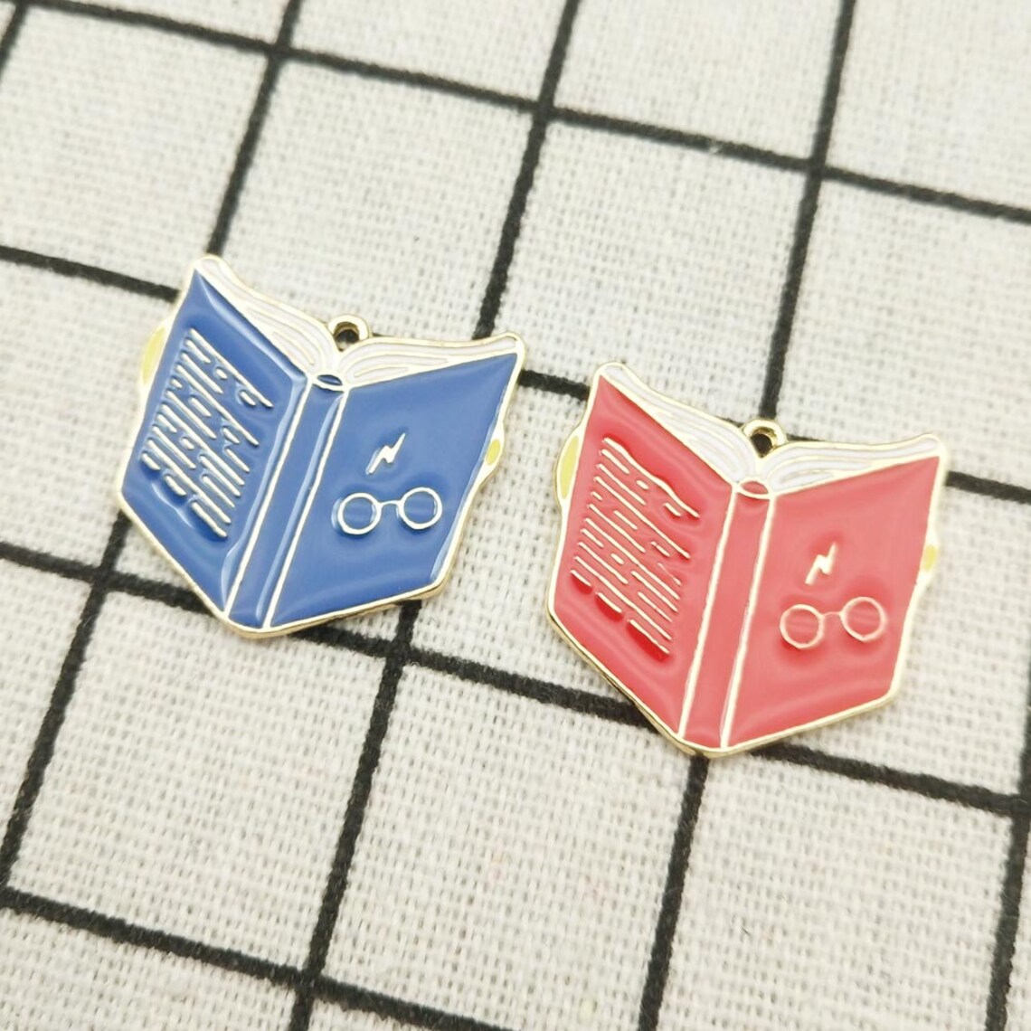 10pcs Enamel Charm Book Charm Jewelry Pendant Bracelet Charm Etsy