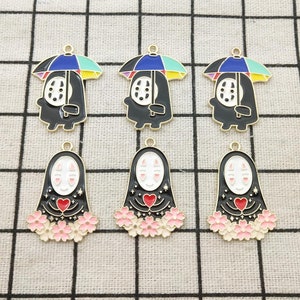 10pcs enamel charm cartoon charm necklace charm bracelet charms jewelry accessories earring pendant diy finding gold plated
