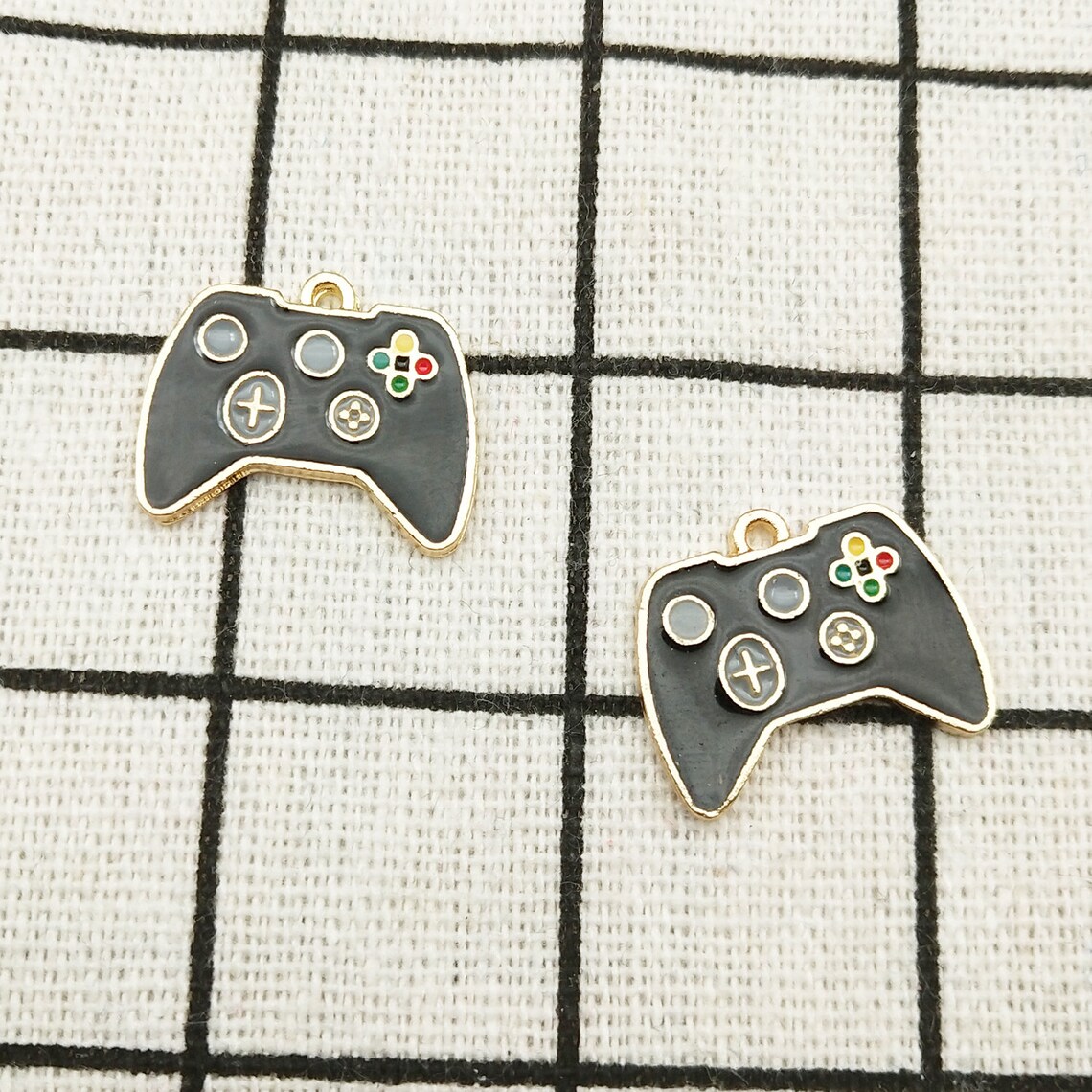 10PCS Enamel Pendant Playing Game Machine Charm Jewelry Charm Etsy