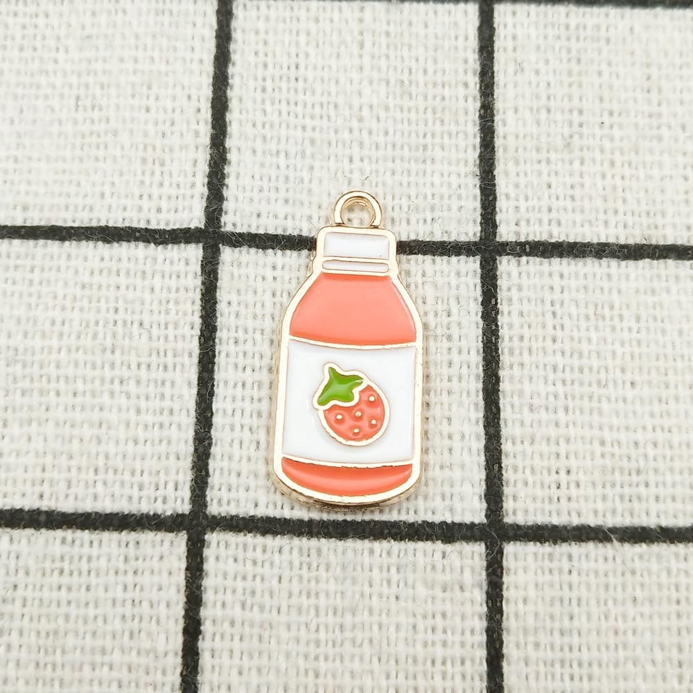 Enamel Charm Fruit Charms Bracelet Charm Necklace Charm DIY Findings Orange Charm 10PCS 28*30MM Gold Plated Jewelry Supplies