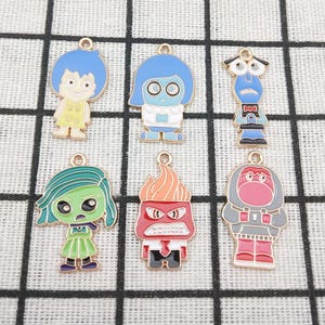 10/12pcs, Cartoon Charm Enamel Charm Diy Accessories Bracelet Charm Necklace Charm Earring Pendant Diy Making Craft Supplies Gold Plated