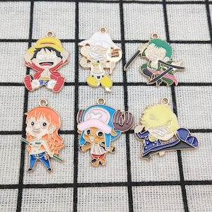 10/12pcs, Cartoon Charm Enamel Bracelet Charm Necklace Pendant Earring Pendant Diy Supplies Jewelry Accessories Alloy Metal Gold Plated