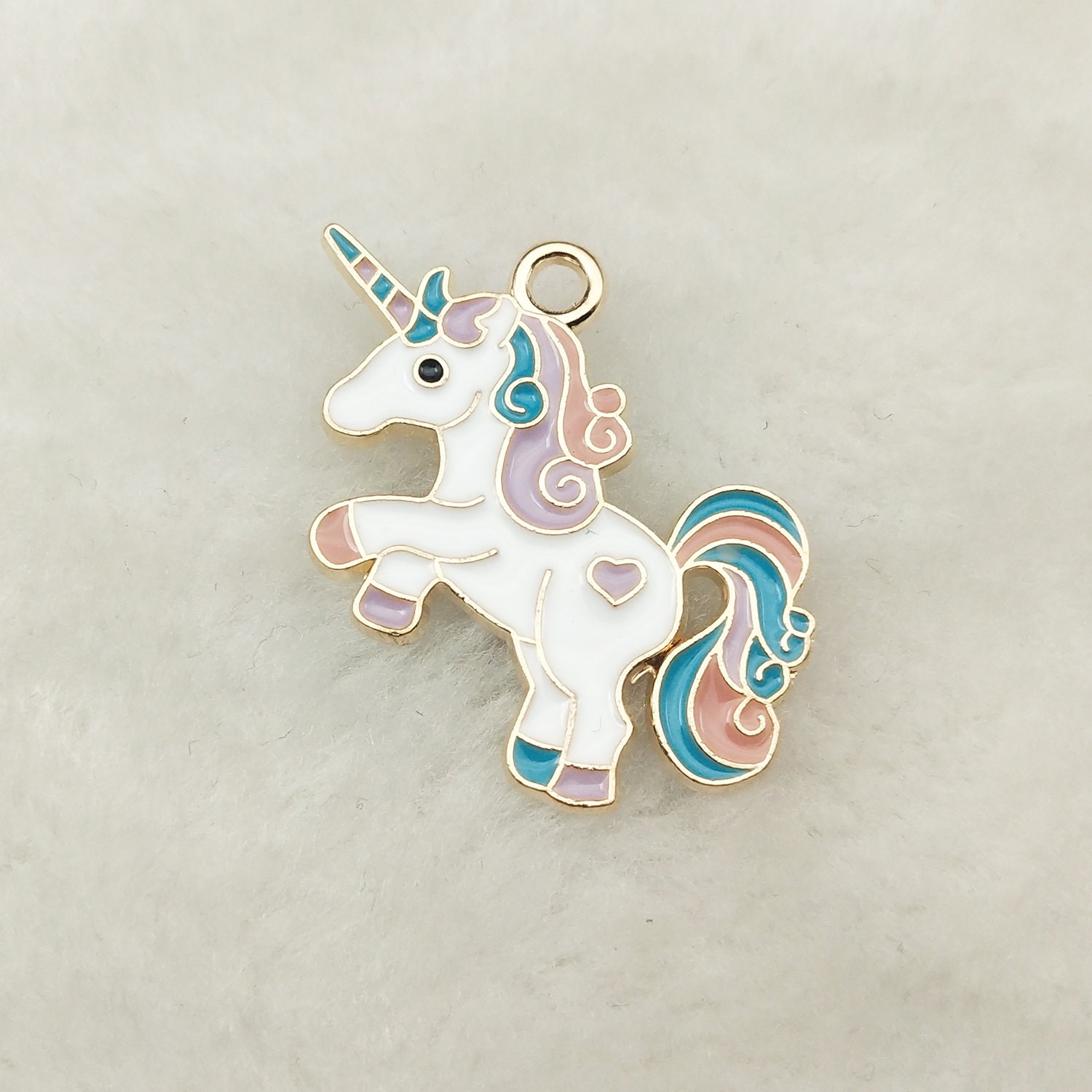 10PCS Unicorn Charm Animal Charm Enamel Charm Bracelet Charm Etsy