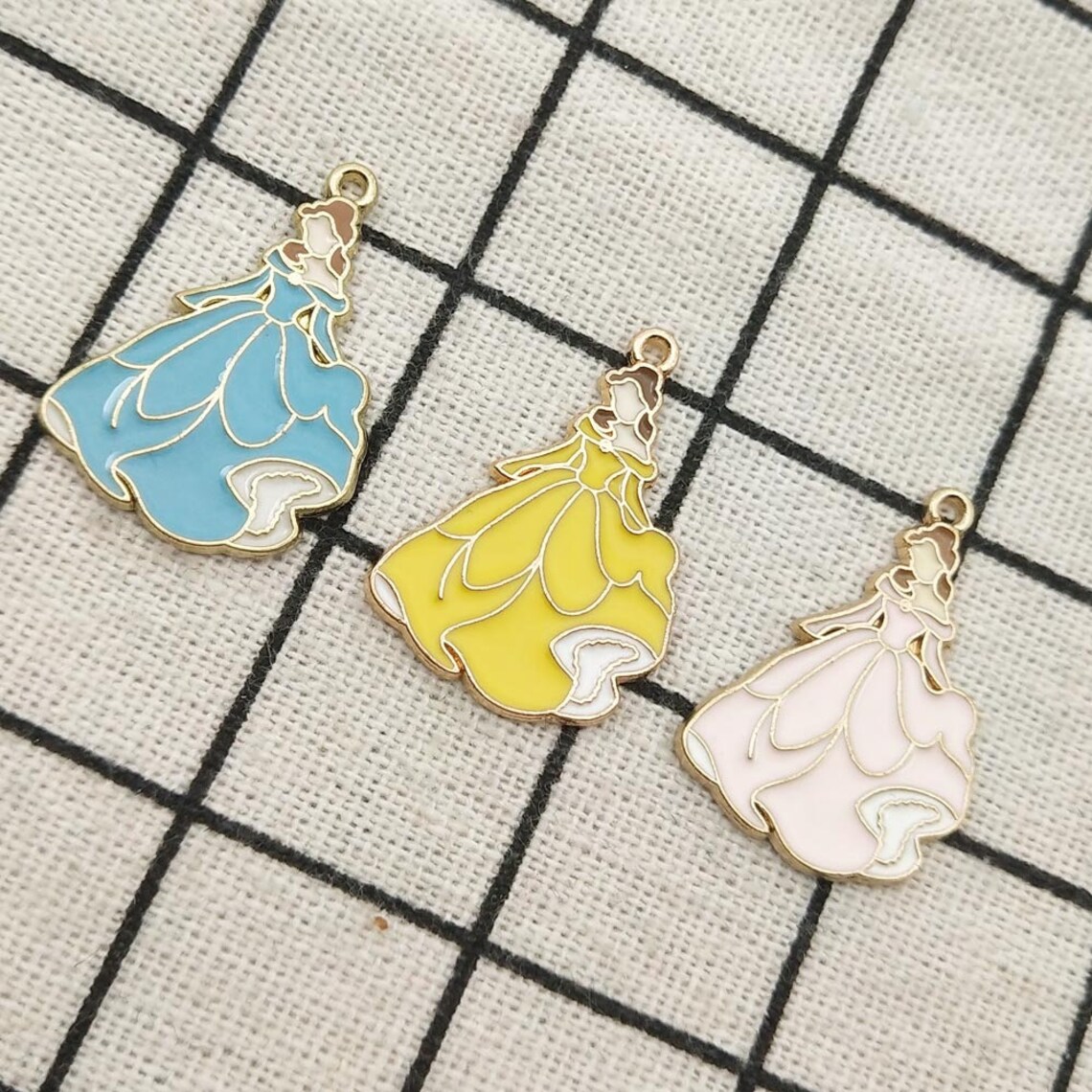 10pcs enamel charm girl charm pretty girl charm necklace charm Etsy