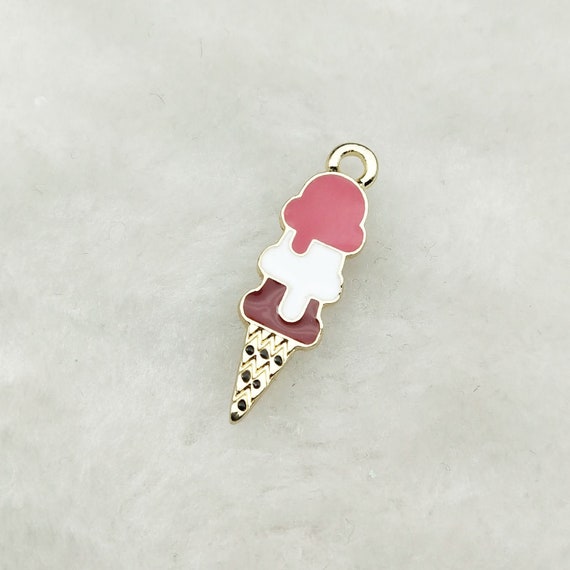 10PCS Ice Cream Charm Sweet Charm Enamel Charm Bracelet Charm | Etsy