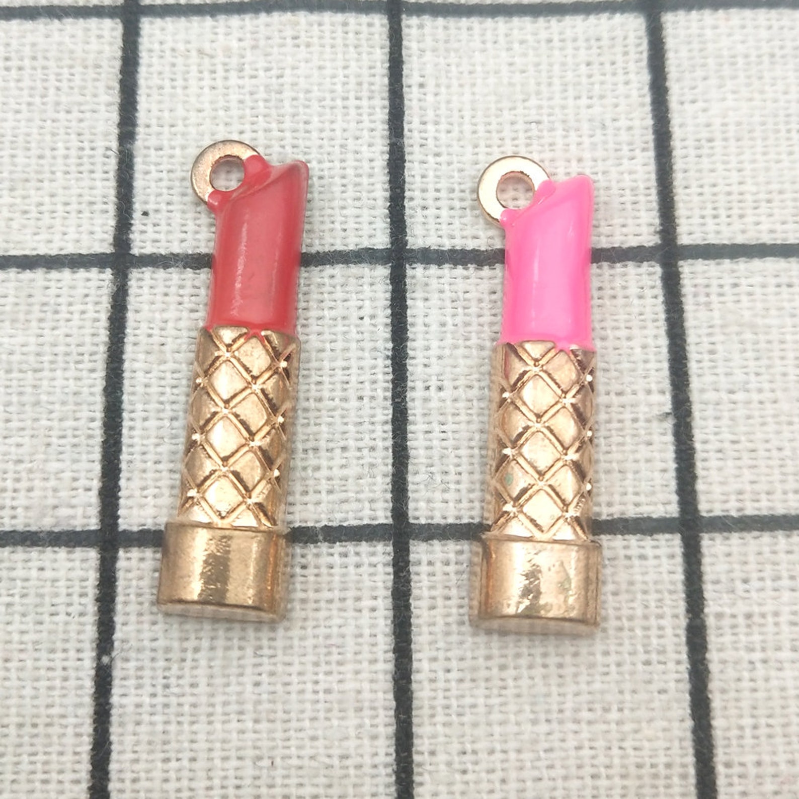10PCS Enamel Charm Lipstick Charm Jewelry Charm Craft Etsy Canada