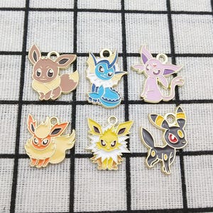 10/12pcs, Cartoon Charm Enamel Bracelet Charm Necklace Pendant Earring Pendant Diy Supplies Jewelry Accessories Alloy Metal Gold Plated
