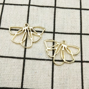 10PCS Geometric Charm Necklace Charm Bracelet Charm Jewelry Charm Craft Supplies earring Pendant DIY Findings 18x25MM
