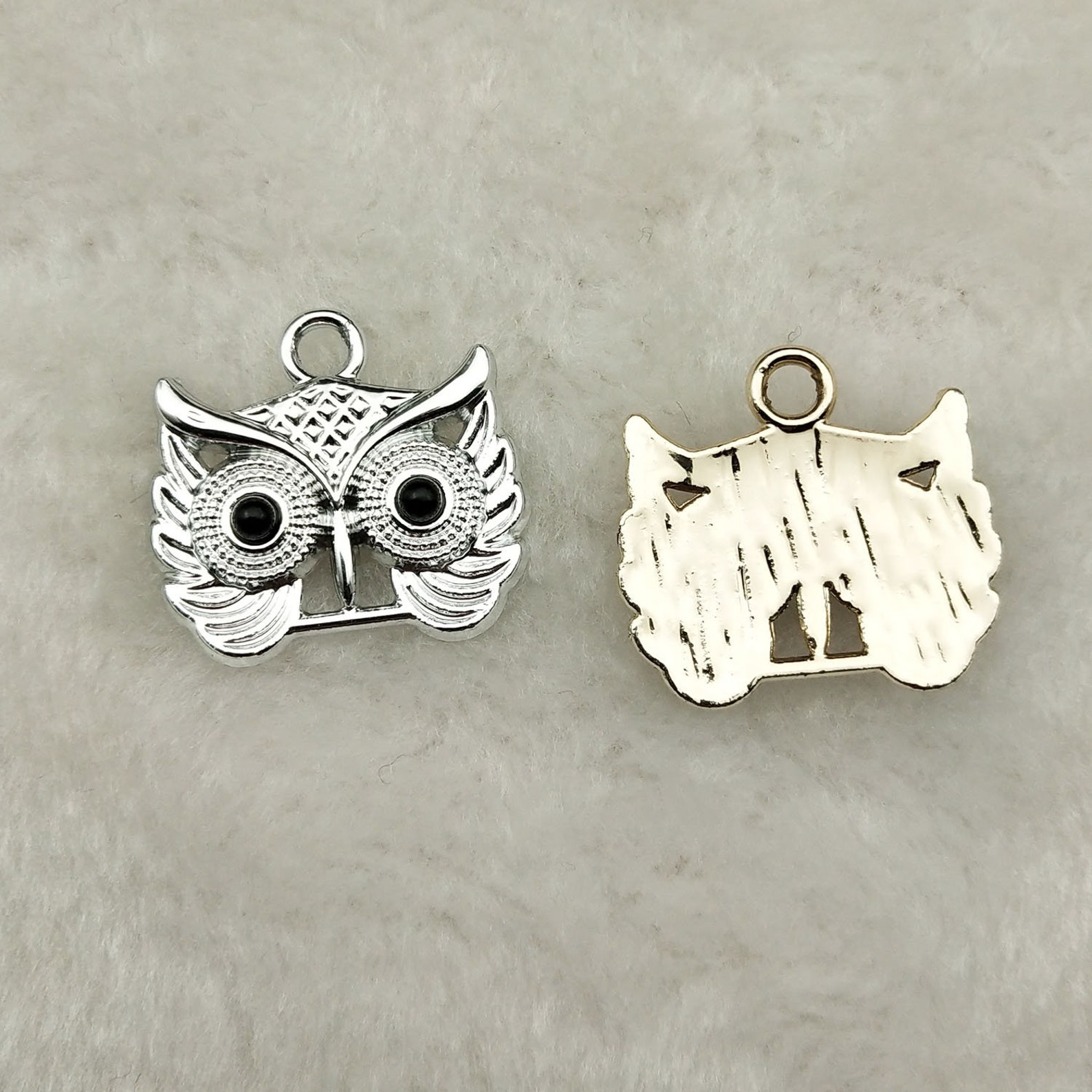 10pcs owl charm owl pendant animal charm jewelry charm earring Etsy