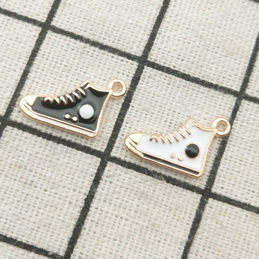10PCS Enamel Charm Shoe Charm Bracelet Charm Neckace Charm Etsy