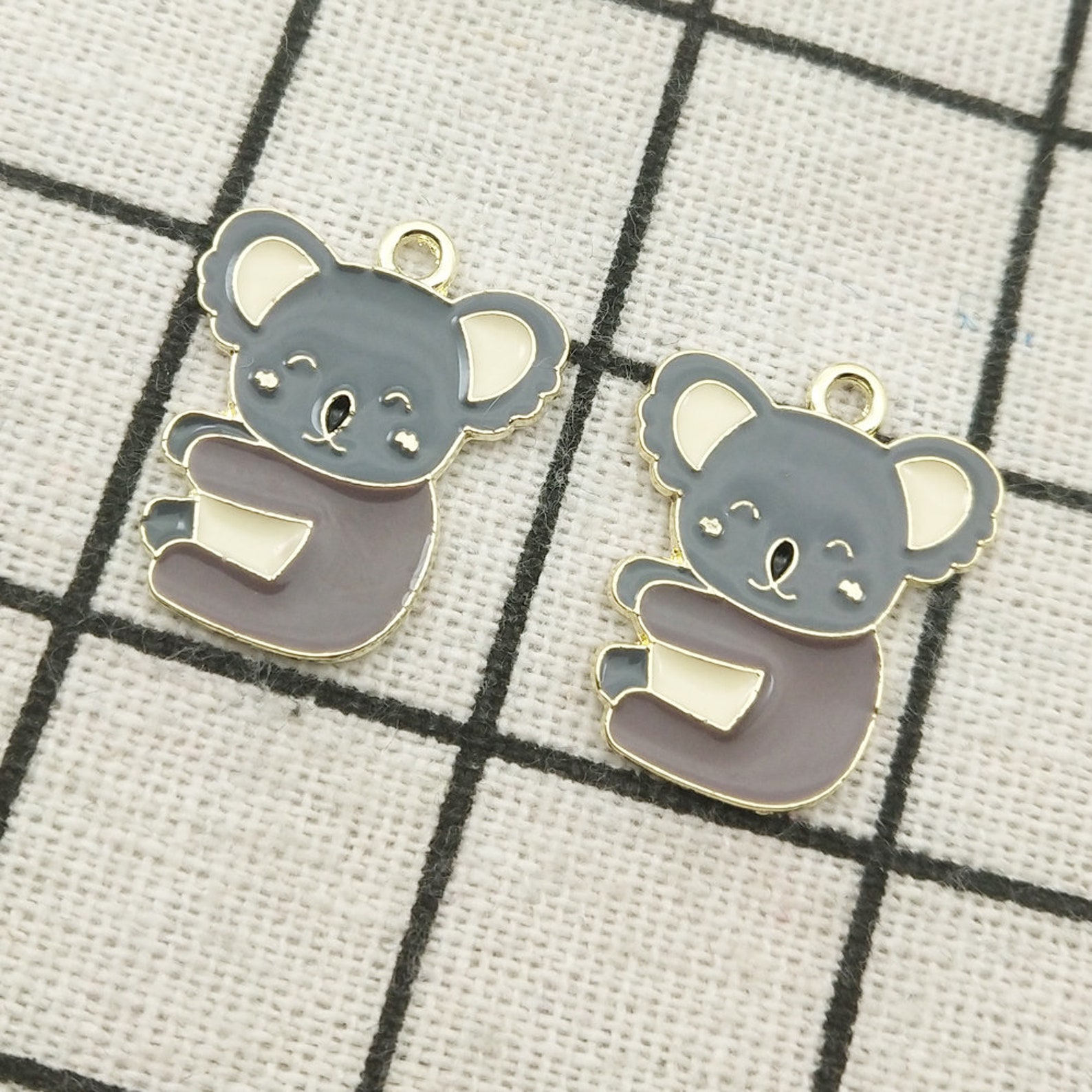 10PCS Koala Charm Enamel Charm Animal Charm Bracelet Charms Etsy