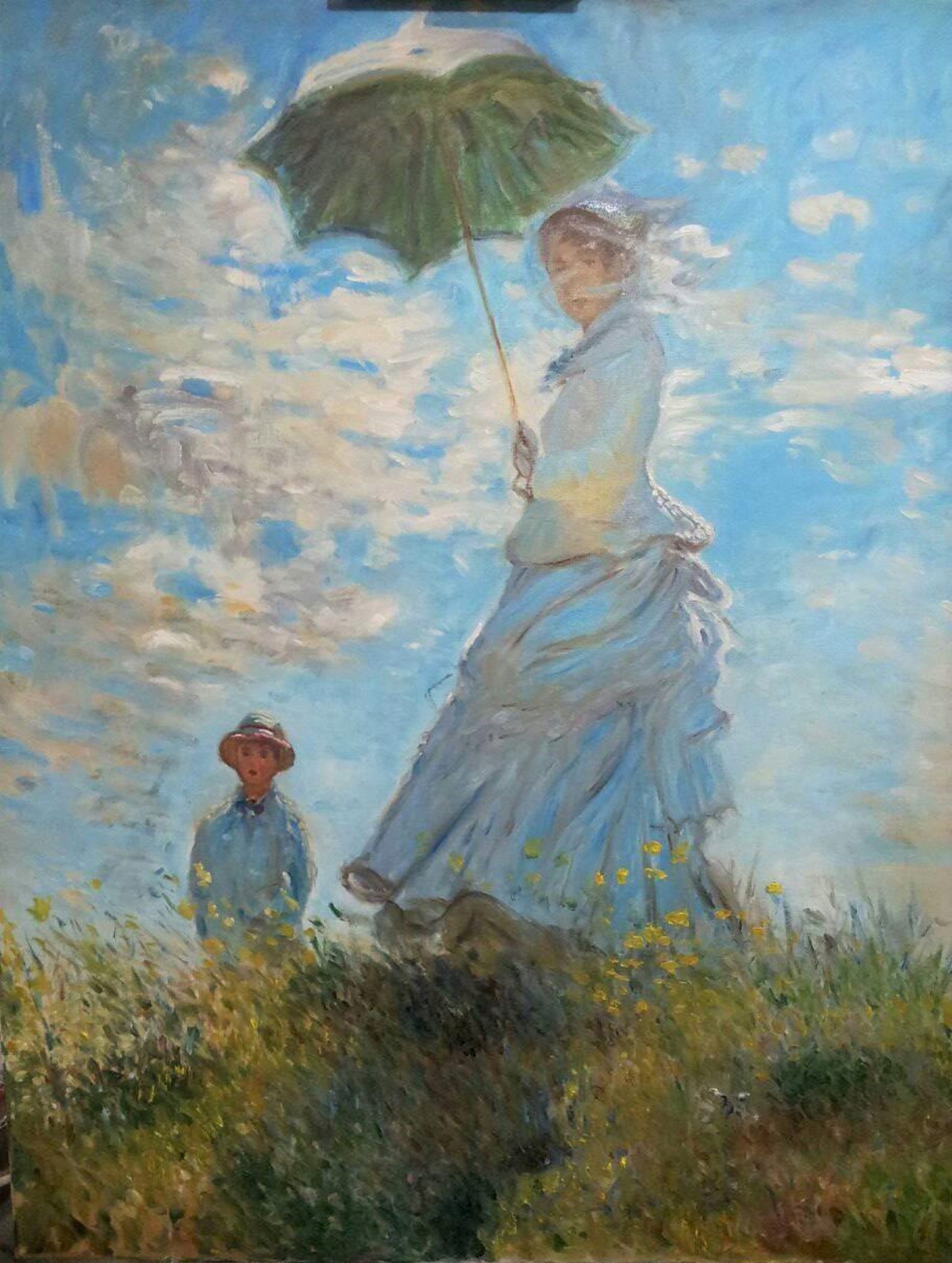 Oil on canvas reproduction OscarClaude Woman with a Etsy